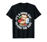 Funny Feed Kids Cute Kawaii Food Personajes Dicen Camiseta