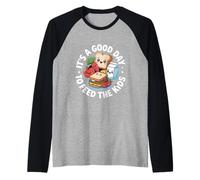Funny Feed Kids Cute Kawaii Food Personajes Dicen Camiseta Manga Raglan