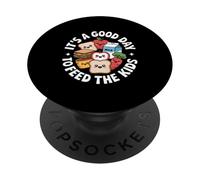 Funny Feed Kids Cute Kawaii Food Personajes Dicen PopSockets PopGrip Adhesivo