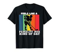 Funny Feels Like A Penalty Box Kind of Day - Camiseta de Hockey Divertida Camiseta