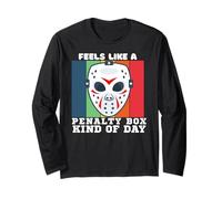 Funny Feels Like A Penalty Box Kind of Day - Camiseta de Hockey Divertida Manga Larga