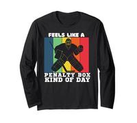 Funny Feels Like A Penalty Box Kind of Day - Camiseta de Hockey Divertida Manga Larga