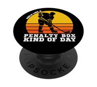 Funny Feels Like A Penalty Box Kind of Day - Camiseta de Hockey Divertida PopSockets PopGrip Adhesivo