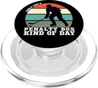 Funny Feels Like A Penalty Box Kind of Day - Camiseta de Hockey Divertida PopSockets PopGrip para MagSafe