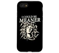 Funny Female Gaze Staring Petrify I Could Be Meaner Medusa Carcasa para iPhone SE (2020) / 7 / 8