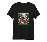Funny Feo Navidad Labrador Retriever En Santa Claus Camiseta Premium