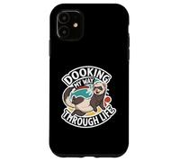 Funny Ferret Dooking My Way Through Life Cartoon Carcasa para iPhone 11