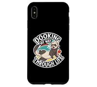 Funny Ferret Dooking My Way Through Life Cartoon Carcasa para iPhone XS MAX