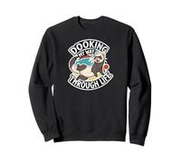 Funny Ferret Dooking My Way Through Life Cartoon Sudadera