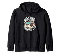 Funny Ferret Dooking My Way Through Life Cartoon Sudadera con Capucha