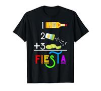 Funny Fiesta Beber Tequila Sal Lima Shots Bebidas Matemáticas Camiseta gráfica económica, Hombre, Negro, L