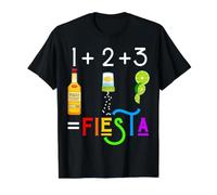 Funny Fiesta Beber Tequila Sal Lima Shots Bebidas Matemáticas Camiseta gráfica económica, Hombre, Negro, S