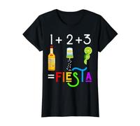 Funny Fiesta Beber Tequila Sal Lima Shots Bebidas Matemáticas Camiseta gráfica económica, Mujer, Negro, S