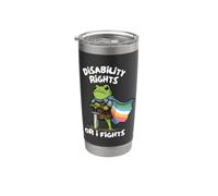 Funny Fight Until Disability Rights Medieval Frog Meme Vaso térmico de acero inoxidable de doble pared