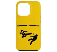 Funny Figures Stick Men Cartoon Fight Gaming Graphic Design Carcasa para iPhone 13 Pro