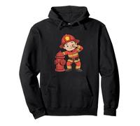 Funny Firefighter Next Hydrant Sarcastic Mujeres Hombres Sudadera con Capucha
