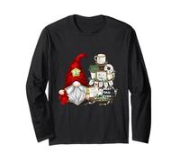 Funny Fireman GNOME For Best Grandpa Proud Firefighter Dad Manga Larga