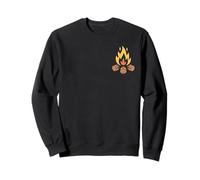 Funny Fires Friends Fun Camping Crew Aventura al aire libre Retro Sudadera