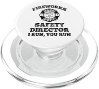 Funny Fireworks Director de Seguridad Bomberos América Red Pyro PopSockets PopGrip para MagSafe