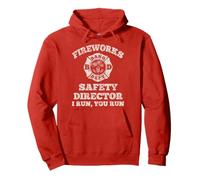 Funny Fireworks Safety Director Firefighter America Red Pyro Sudadera con Capucha