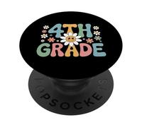 Funny First Day of School 4th Fourth Grade PopSockets PopGrip Adhesivo