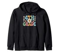 Funny First Day of School 4th Fourth Grade Sudadera con Capucha