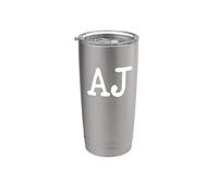 Funny First Name AJ Nickname Vaso térmico de acero inoxidable de doble pared