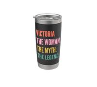 Funny First Name Design for Women - Victoria Vaso térmico de acero inoxidable de doble pared