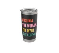 Funny First Name Design for Women - Virginia Vaso térmico de acero inoxidable de doble pared