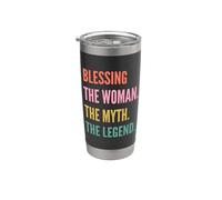 Funny First Name Design Woman Myth Legend - Blessing Vaso térmico de acero inoxidable de doble pared