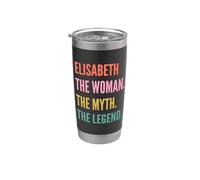 Funny First Name Design Woman Myth Legend - Elisabeth Vaso térmico de acero inoxidable de doble pared