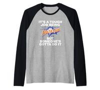 Funny First Name Is Natasha Tough Job Being Natasha Camiseta Manga Raglan