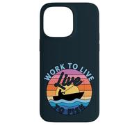 Funny Fisherman - Trabajar para vivir en vivo para pescar pesca retro Carcasa para iPhone 14 Pro Max