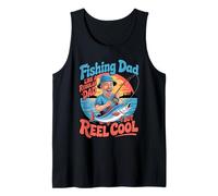 Funny Fishing Dad Like A Regular Dad But Reel Cool Camiseta sin Mangas