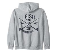 Funny Fishing Gag. I Fish so I Don't Choke People Sudadera con Capucha