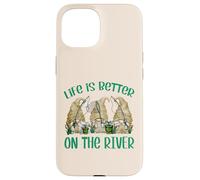 Funny Fishing GNOME For Women and Men Is Better On The River Carcasa para iPhone 15