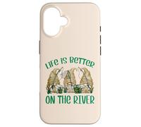 Funny Fishing GNOME For Women and Men Is Better On The River Carcasa para iPhone 16