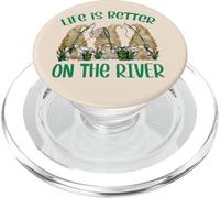 Funny Fishing GNOME For Women and Men Is Better On The River PopSockets PopGrip para MagSafe