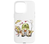 Funny Fishing GNOME Motif For Women & Kids Fisherman Gnomie Carcasa para iPhone 15 Pro MAX