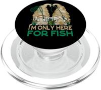 Funny Fishing Gnomes For Father & Son I`m Only Here For Fish PopSockets PopGrip para MagSafe