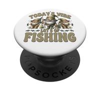 Funny Fishing Saying For Women Men and Kids Fisherman GNOME PopSockets PopGrip Adhesivo