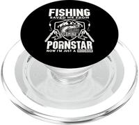 Funny Fishing Shirt Fishing Saved me from Being a Pornstar PopSockets PopGrip para MagSafe