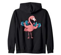 Funny Flamingo Gym Weightlifting Fitness Exercise Lover Sudadera con Capucha