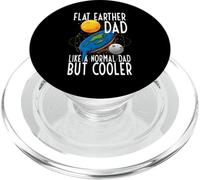 Funny Flat Earther Dad Flat Earth Society PopSockets PopGrip para MagSafe