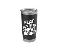Funny Flat Mars Society Vaso térmico de acero inoxidable de doble pared