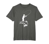 Funny Fly Fishing - Isla de pesca de trucha y salmón Camiseta