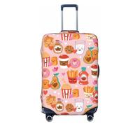 Funny Food - Fundas protectoras elásticas para equipaje de viaje, de 45,7 a 81,3 cm, Black, S