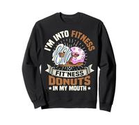 Funny Food Meme I'm Into Fitness Donuts En Mi Boca Foodie Sudadera