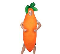 Funny Food Suit - Realistic Orange Root Garment, Comfortable Polyester Wear | Whimsical Character Transformation Attire, for Holiday, Halloween, Theater, Show, Carnival, Masquerade, Presentation