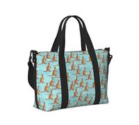 Funny for Kangaroo Zoo - Bolsa de mano de viaje para mujeres y hombres, ligera, plegable, para viajes de fin de semana, gimnasio, vacaciones